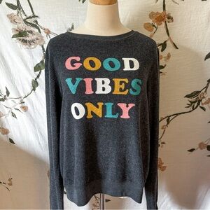 Wildfox Good Vibes Only Sweater